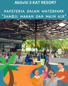 un cartel de karachi dhanushkarmadaindardardardar en Paragon Water Themepark Suites by GGM en Melaka