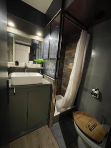 Koupelna v ubytování Joli studio ensolleillé + 9 fotografií