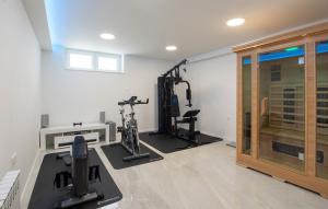 Posilňovňa alebo fitness centrum v ubytovaní Villa Capitano