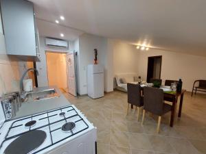 Kuchyň nebo kuchyňský kout v ubytování Apartman Ema