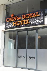 a cots in royal hotel with a sign on it at Coisin Royal Hotel in Arnavutköy