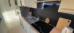Kuchyň nebo kuchyňský kout v ubytování Apartments Borić