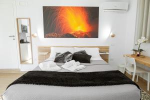 A bed or beds in a room at Bosco Mattavona