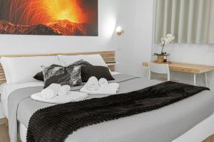 A bed or beds in a room at Bosco Mattavona