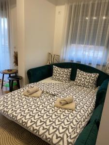 Krevet ili kreveti u jedinici u okviru objekta SilverSea Apartman