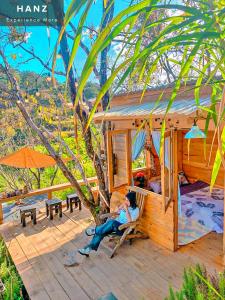 Zahrada ubytování HANZ DuMien Camping Dalat