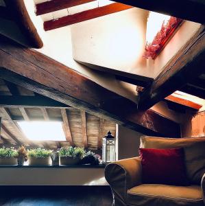 Posezení v ubytování B&B Grano e Lavanda