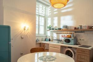 Η κουζίνα ή μικρή κουζίνα στο Cactus apartment FREE parking for a standard car