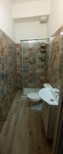 瑪爾薩梅米的住宿－Ciccina Rooms，带淋浴、卫生间和盥洗盆的浴室