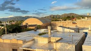 a view of the roof of a building at BARCELONA APARTS in San Luis