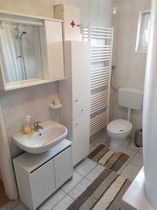 Koupelna v ubytování Apartman Verona