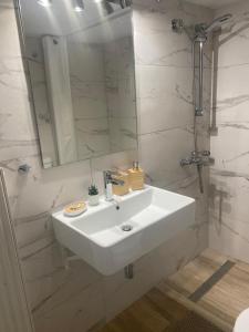 Kúpeľňa v ubytovaní Thiseio Big Apartment + 30 fotografií
