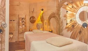 Kúpele alebo wellness v ubytovaní Mobil home Camping 4* La Falaise Narbonne Plage