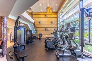 a gym with a bunch of treadmills and ellipticals at 3274 Little Harbor in Ruskin