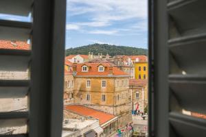 a view of a city from a window at Studio Centre in Split