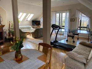 Et opholdsområde på Apartament u Gabi