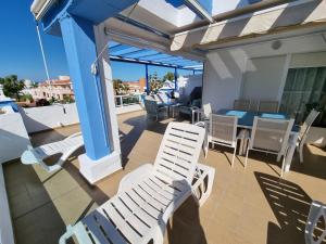 Balkón alebo terasa v ubytovaní Ático en Costa Ballena con Barbacoa, Aire Acondicionado y WIFI