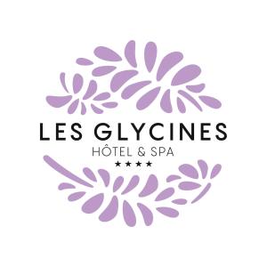un logo pour un hôtel et un spa dans l'établissement Les Glycines - Hôtel & Spa - Teritoria, à Les Eyzies-de-Tayac