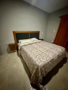 1 dormitorio con 1 cama en una habitación en Alma wine House B en Maipú