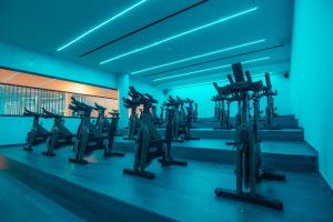 The fitness centre and/or fitness facilities at Mara's Apartments Higueron West - Like A House - 246 Square Meters of Private Terrace & Garden - Morning and Evening Sun