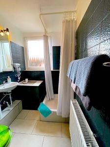 Koupelna v ubytování Hotel Uthoff