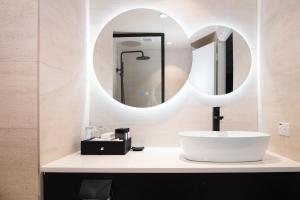 Koupelna v ubytování Hotel Tano Guam
