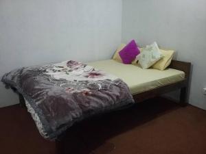 a bed with pillows on it in a room at Damfu Basera Homestay in Kurseong +25 photos