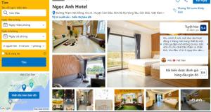 Postel nebo postele na pokoji v ubytování Ngọc Anh Hotel