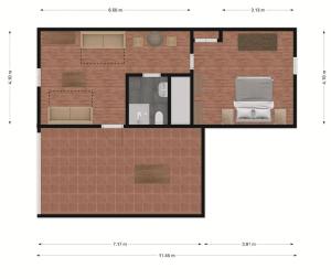 Půdorys ubytování Tagyon Birtok Royal Apartmanház