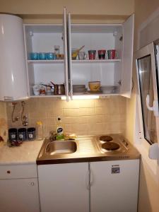 Kuchyň nebo kuchyňský kout v ubytování Risan center apartment