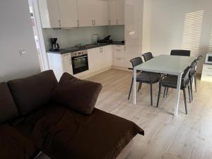 Kuchyň nebo kuchyňský kout v ubytování Kozino Apartments