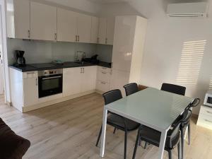 Kuchyň nebo kuchyňský kout v ubytování Kozino Apartments