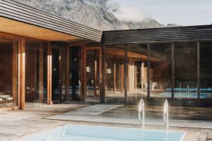 The swimming pool at or close to Hotel Post Bezau
