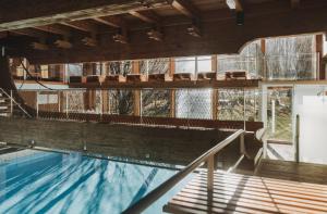 The swimming pool at or close to Hotel Post Bezau