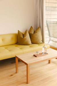 A seating area at Hotel Post Bezau