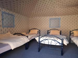 Un pat sau paturi într-o cameră la Ammarin Bedouin Camp