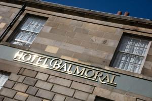 a hotel balmoral sign on the side of a building at Hotel Balmoral Sure Hotel Collection by Best Western in Newcastle upon Tyne