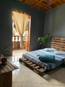 Ένα ή περισσότερα κρεβάτια σε δωμάτιο στο Hostel 420