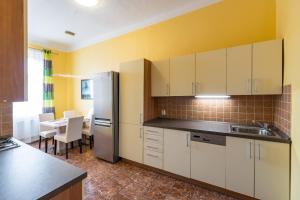Virtuvė arba virtuvėlė apgyvendinimo įstaigoje Apartman Exclusive Prague
