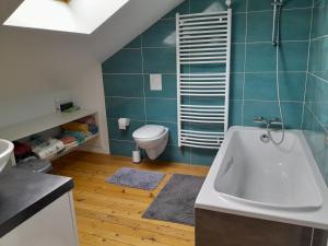 Koupelna v ubytování Chambre privée