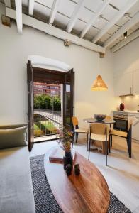 Posezení v ubytování Canvas Apartments & Lofts Girona