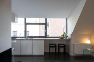 Kuchyň nebo kuchyňský kout v ubytování Designflats Gent + 20 fotografií