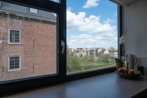 Balkón nebo terasa v ubytování Designflats Gent