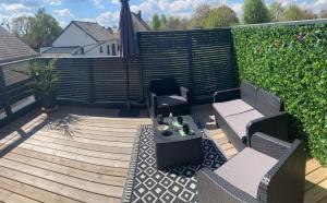 Balkon lub taras w obiekcie Gîte La Terrasse du 37
