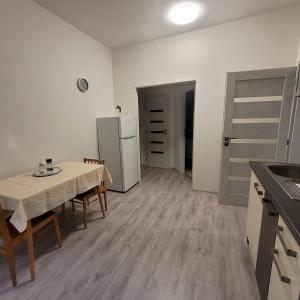 Kuchyňa alebo kuchynka v ubytovaní Apartmán Křtiny