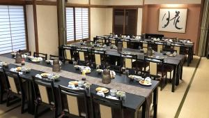 Restaurace v ubytování Kagetsu Ryokan