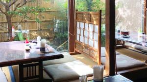 Posezení v ubytování Kagetsu Ryokan