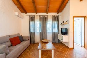 サオラにあるApartamento Jibazahora P4のソファとテーブルのあるリビングルーム