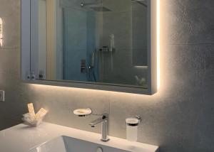 Koupelna v ubytování Hotel Poppi