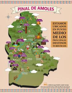 mapa ostatecznych de amodes w obiekcie Mariposa - Cabañas Puerto del Zopilote w mieście Pinal de Amoles